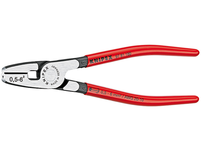 KNIPEX 97 81 180 TERMINALRØRSTANG 0,5-6 M/FRONT INDFØRING 