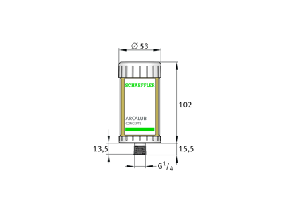 ARCALUB CONCEPT1 MULTI2 125 ML AUTOMATISK FEDTPATRON. GASDREVET (HG).