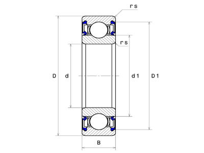 SNR S6000EEFG1 FOOD-GRADE DEEP GROOVE BALL BEARING 10X26X8