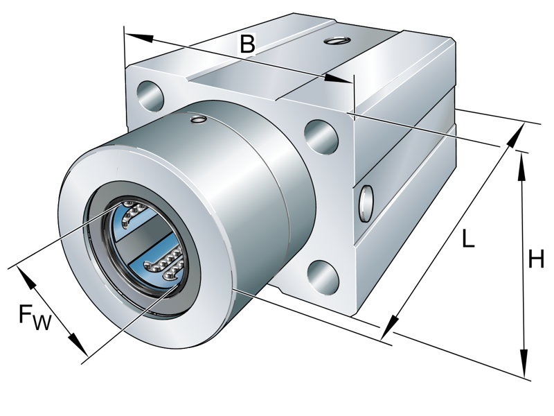 INA KTFS16-PP-AS LINEAR BALL BEARING AND HOUSING UNIT