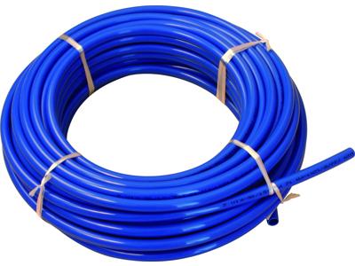 POLYURETHANSLANGE FLEKSIBEL 2 X 4 MM BLÅ