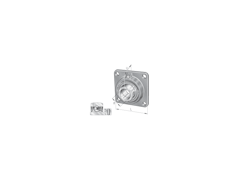 INA PCF20-XL FLANGED HOUSING UNIT