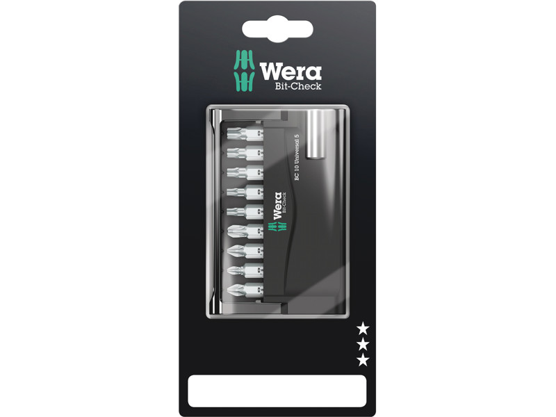 WERA Bit-Check 10 Universal 5 SB, 10 DELE