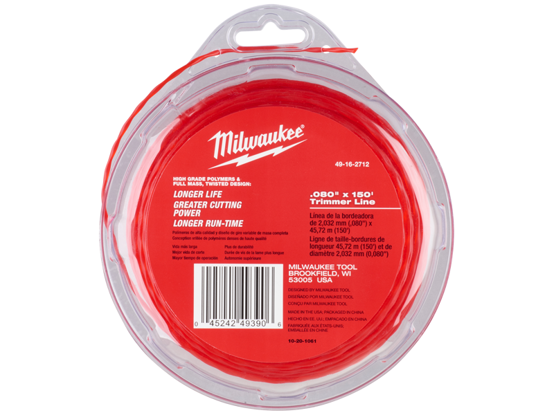 MILWAUKEE TRIMMERTRÅD 2,0 MM 45 M