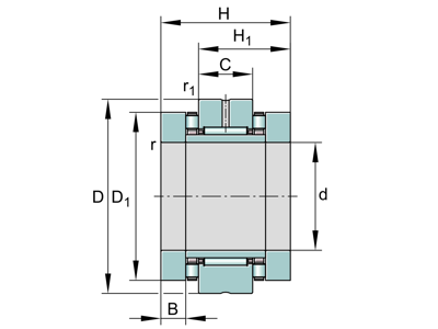 INA ZARN60120-TV-A NEEDLE ROLLER/AXIAL CYLINDRICAL ROLLER BEARING