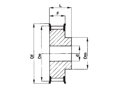 TIMING BELT PULLEY 21-T5-10-2