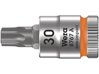 WERA TORX® ZYKLOP BIT-TOP MED 1/4"-TILSLUTNING 8767 A, TX 30 X 28 MM