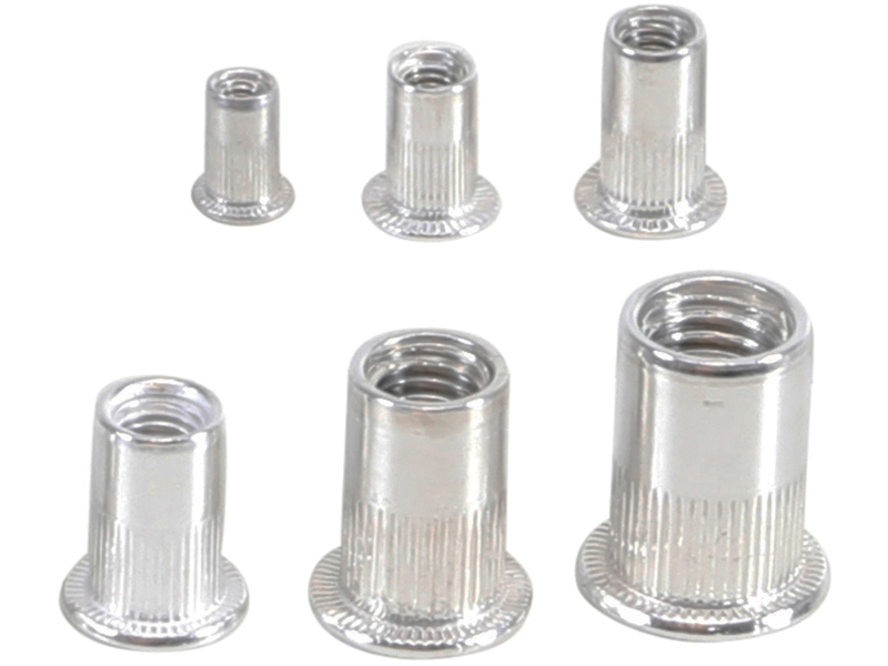 THREADED RANGE OF ALUMINUM 150 PCS.