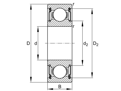 FAG 6003-H-2Z-C3 SPORKUGLELEJE 17X35X10