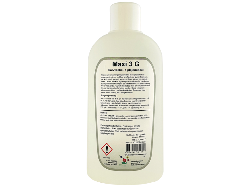 MAXI3 GULVVASK 1 LTR NR 111111