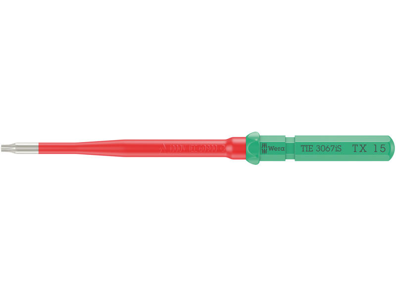 WERA KRAFTFORM KOMPAKT VDE 3067 IS TORX® TAKE IT EASY SB, RUSTFRI STÅL, TX 15 X 157 MM