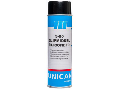 UNICAN S-80 SLIPMIDDEL SILICONEFRI 500 ML SPRAY