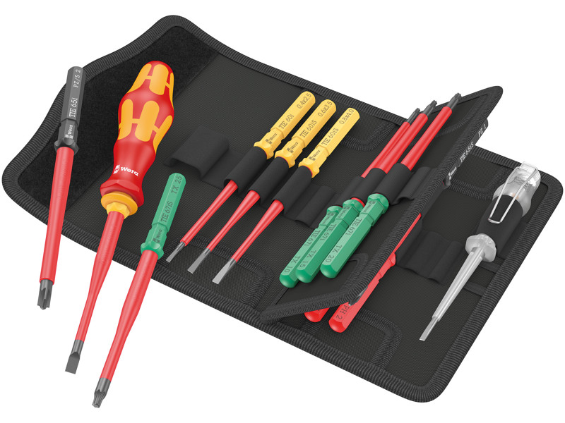 WERA Kraftform Kompakt VDE 16 extra slim 1 Tool Finder, 16 DELE