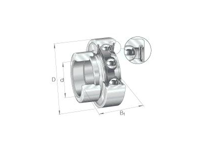INA RAE12NPPB RADIAL INSERT BALL BEARING