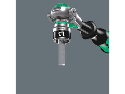 WERA ZYKLOP-TOPPE MED 1/4"-TILSLUTNING MED HOLDEFUNKTION 8790 HMA HF, 15 X 23 MM