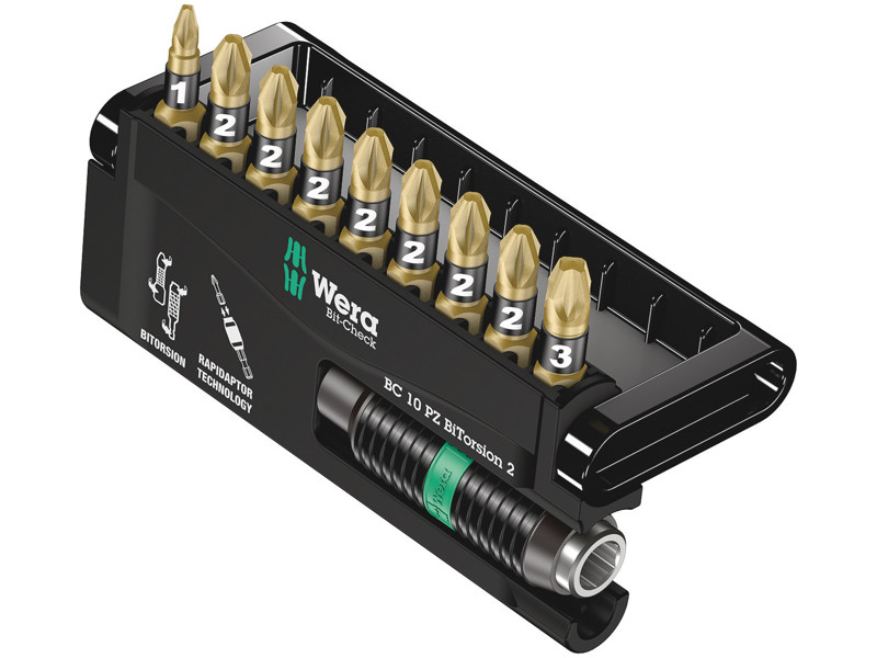 WERA Bit-Check 10 PZ BiTorsion 2, 10 DELE