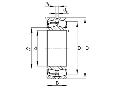 FAG 24130-BE-XL SFÆRISK RULLELEJE 150X250X100