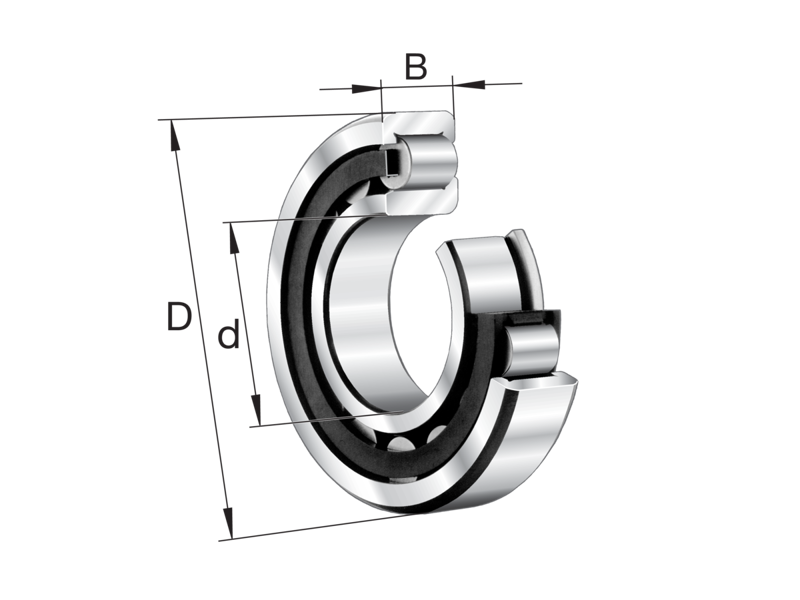 FAG NJ2308-E-XL-M1-C3 CYLINDRISK RULLE 40X90X33 MESSING C3