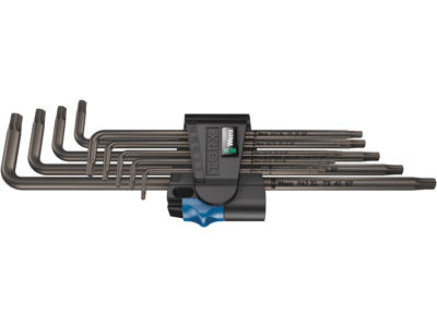 WERA VINKELNØGLESÆT MED HOLDEFUNKTION 967/9 TX XL HF 1, LANG, 9 DELE