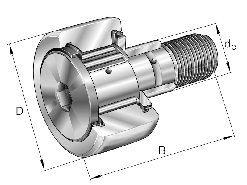 INA KRE62-PP-A YOKE TYPE TRACK ROLLER