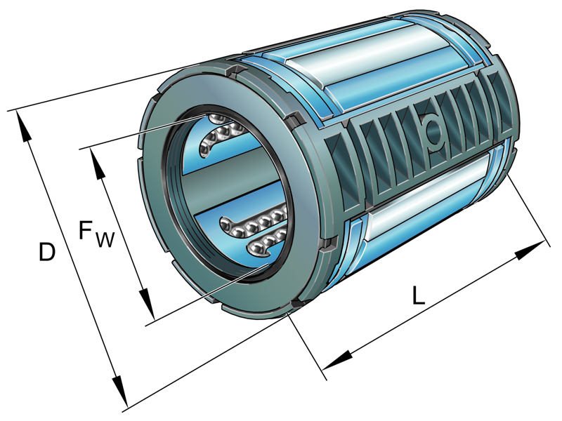 INA KS20-PP LINEAR BALL BEARING