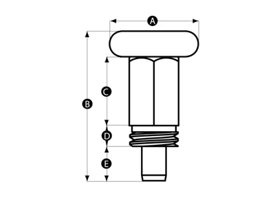 RENCOL 15214P ALL METAL BODY INDEX PLUNGER