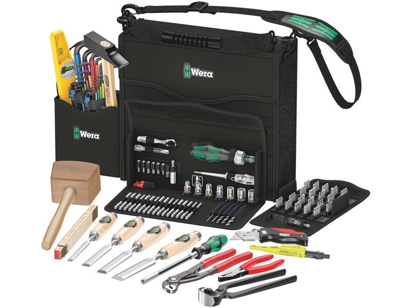 WERA VÆRKTØJSSÆT TIL ARBEJDE I TRÆ Wera 2go H 1, 134 DELE