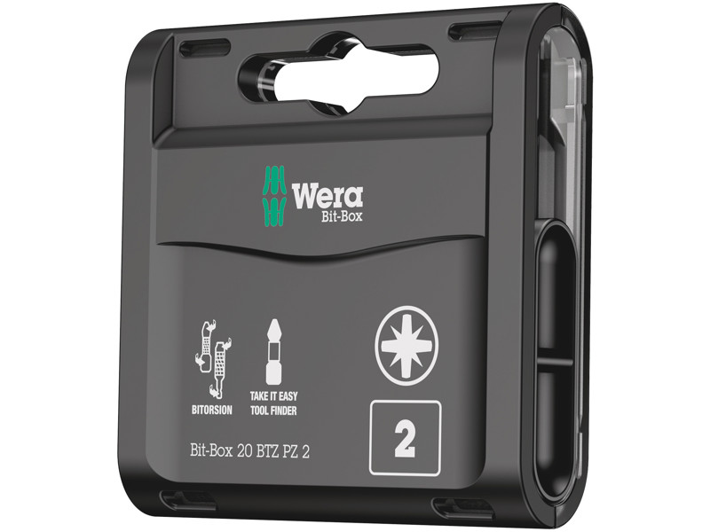 WERA Bit-Box 20 BTZ PZ, PZ 2 X 25 MM, 20 DELE