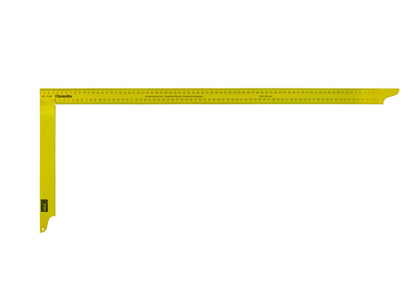 DIESELLA TØMRERVINKEL 800X320X35 MM (GUL) MED DOBBELT SKALA