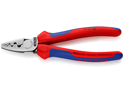 KNIPEX 97 72 180 KRYMPETANG 180MM F/0,25 - 16MM2 TERMINALRØR