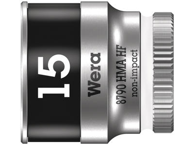 WERA ZYKLOP-TOPPE MED 1/4"-TILSLUTNING MED HOLDEFUNKTION 8790 HMA HF, 15 X 23 MM