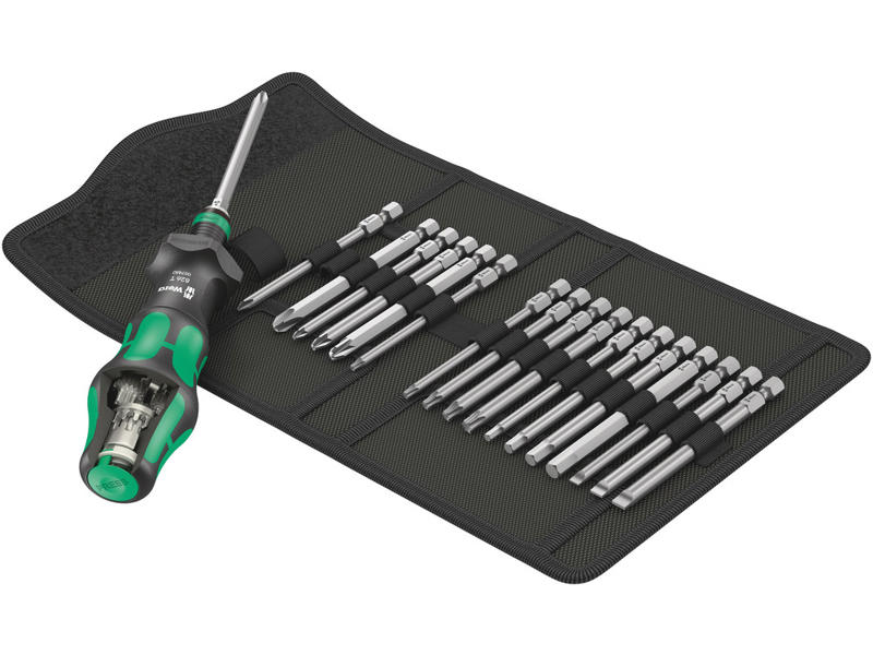 WERA KRAFTFORM KOMPAKT TURBO 1 M/SKRALDE - 19 DELE I FOLDETASKE