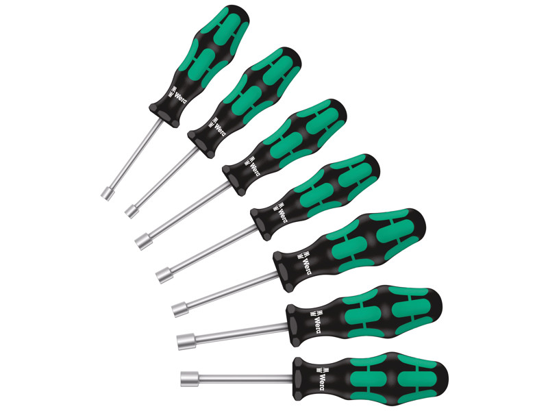 WERA TOPNØGLESKRUETRÆKKERSÆT 395 HO/7 SM, 7 DELE