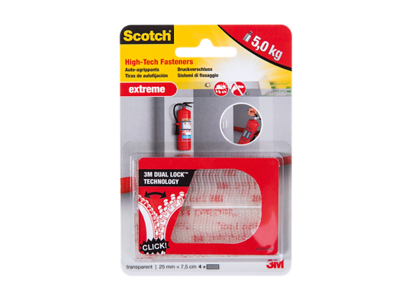 3M SCOTCH EKSTREM BURREBÅND KLAR 2x2 STRIPS 25x75MM