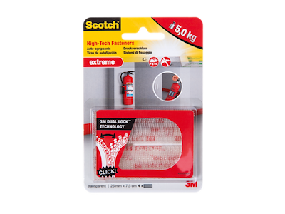 3M SCOTCH EKSTREM BURREBÅND KLAR 2x2 STRIPS 25x75MM