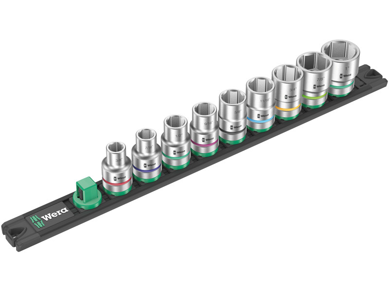 WERA TOP-MAGNETLISTE C IMPERIAL 1 ZYKLOP TOPNØGLEINDSATS-SÆT Socket Rail