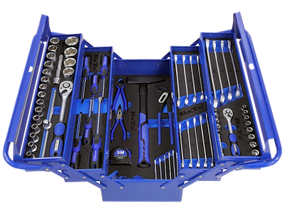 BATO 1130 VÆRKTØJSKASSE METAL 75 DELE NR 1130