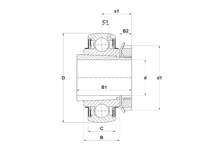 NTN UK218D1 RADIAL INSERT BALL BEARING 90X160X47