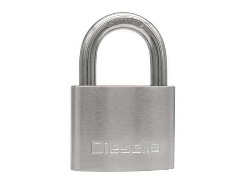 DIESELLA HÆNGELÅS 63MM RUSTFRIT STÅL