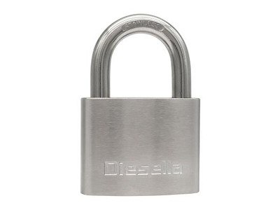 DIESELLA HÆNGELÅS 63MM RUSTFRIT STÅL