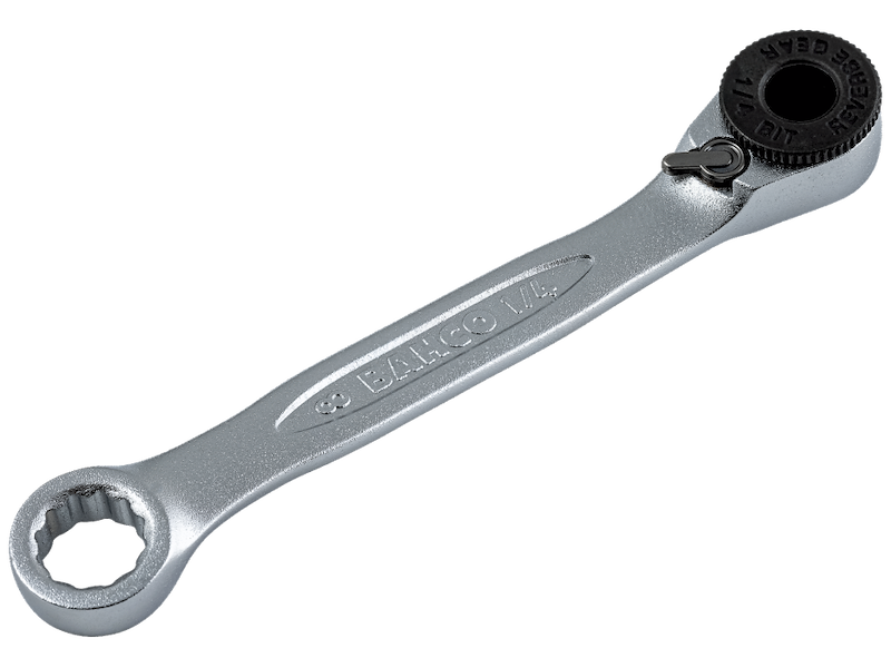 BAHCO MINI SKRALDENØGLE F/1/4 BITS M/8MM RINGNØGLE