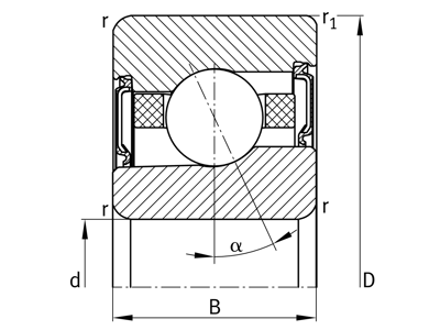 FAG VCM7005-C-2RSD-T-P4S-UL-XL ANGULAR CONTACT BALL BEARING