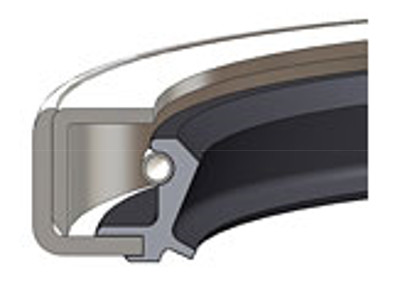 OLIETÆTNING 45X62X12 NBR M/STØVLÆBE M/LUKKET STÅLHUS