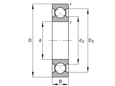 FAG 6015-P5 SPINDELLEJE 75X115X20