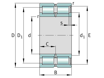 INA SL185064-TB-XL-BR-C3 CYLINDRICAL ROLLER BEARING