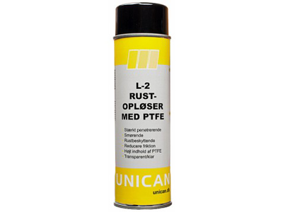 UNICAN L-2 RUSTOPLØSER M/PTFE 500 ML SPRAY