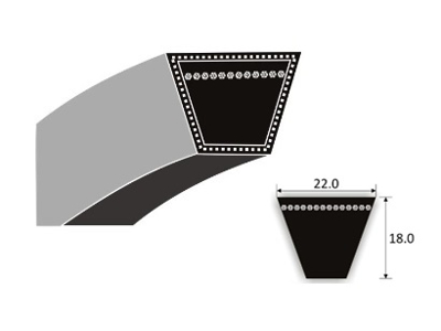 V-BELT SPC 3350 MUSCLE