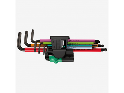 WERA STIFTNØGLESÆT 950SPKL/7B MULTICOLOR M/KUGLE 1.5-6 MM 950SPKL - BLACKLASER