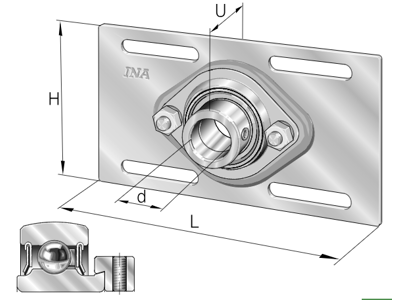 INA MSTU30-XL TAKE-UP HOUSING UNIT