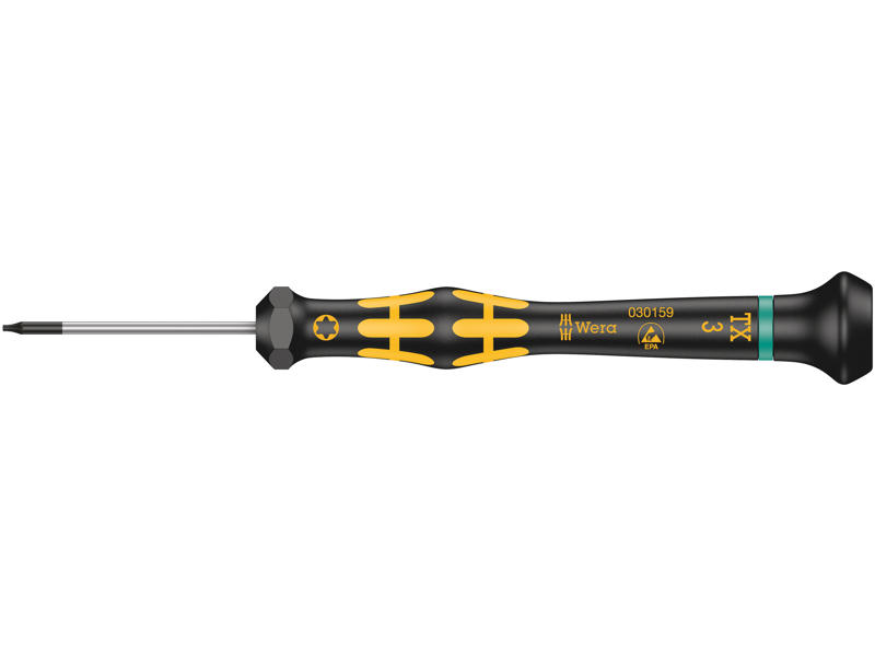 WERA 1567 TORX® ESD KRAFTFORM MICRO SKRUETRÆKKER, TX 3 X 40 MM